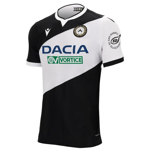Tailandia Camiseta Udinese 1ª 2020-2021 Negro Blanco